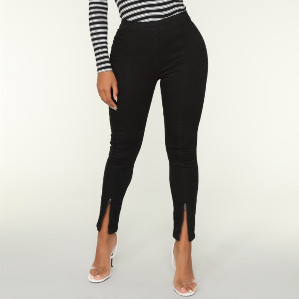 Ankle Zipper Jeans
